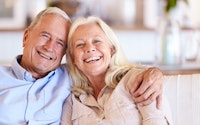 Happy couple old retired 1452345524